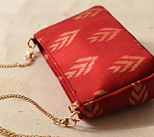 A pocket full of joy | Patola Red Sling Bag