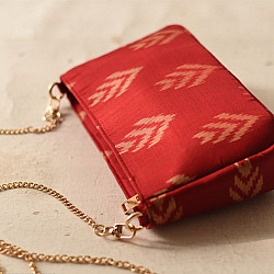 A pocket full of joy | Patola Red Sling Bag