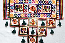 Wall Hanging ⁂ Kutchi Embroidered / Traditional Wall Hanging Chakla