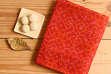 Vasant . वसंत ~ Woolen Patola Shawl ~ Red Traditional 