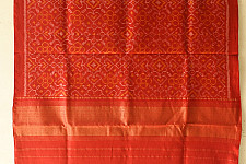 Vasant . वसंत ~ Woolen Patola Shawl ~ Red Traditional 
