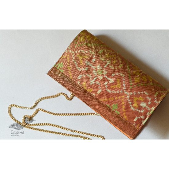 shop handmade patola silk purse Golden