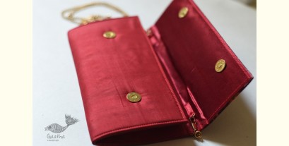 A pocket full of joy | Patola Sling Bag / Sling Purse - Red