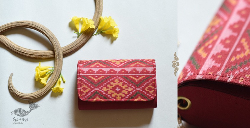 shop handmade Patola Silk Purse Cum Sling Bag