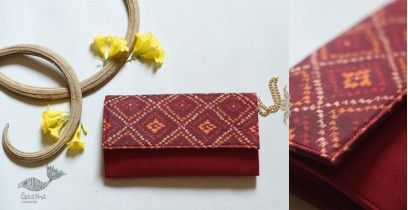 A pocket full of joy | Patola Sling Bag / Sling Purse - Red
