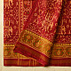 shop Handwoven Patola Silk Saree - Red Elephant Motif