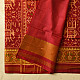 shop Handwoven Patola Silk Saree - Red Elephant Motif