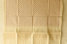 Vasant . वसंत ~ Woolen Patola Shawl ~ Off Whit Laheriya
