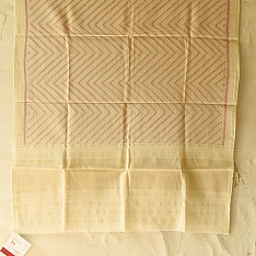 Vasant . वसंत ~ Woolen Patola Shawl ~ Off Whit Laheriya