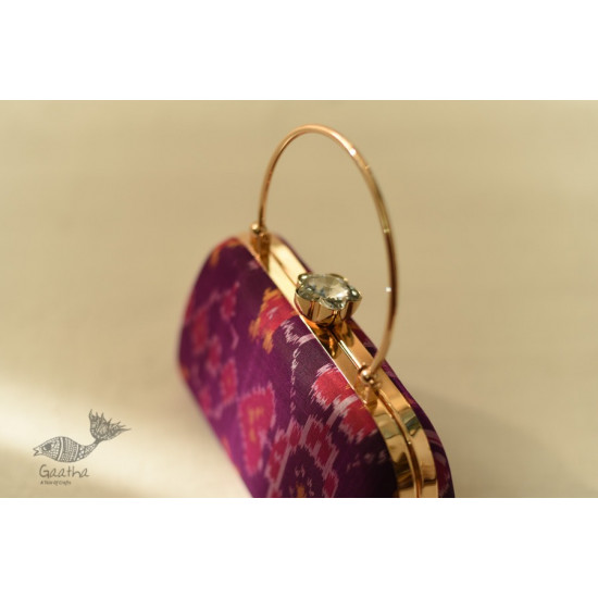 shop handmade Patola Purse / Sling purple Bag 