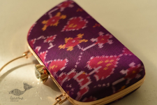 A pocket full of joy | Patola Purse / Sling Bag - Purple