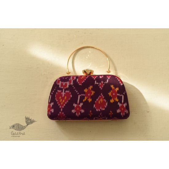 shop handmade Patola Purse / Sling purple Bag 