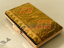 A pocket full of joy | Patola Sling Bag / Sling Purse - Golden