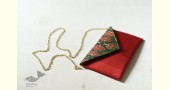 shop Patola Silk Sling Purse / Envelope Purse - red and green