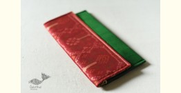 A pocket full of joy ✿ Patola Silk Sling Bag / Envelope Purse - Red & Green
