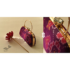 A pocket full of joy | Patola Purse / Sling Bag - Purple
