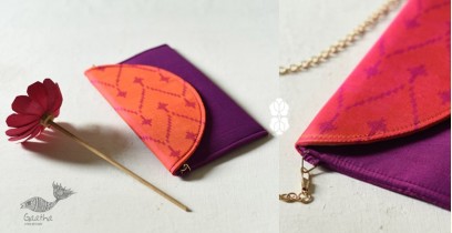A pocket full of joy ✿ Patola Silk Sling Bag / Envelope Purse - Purple