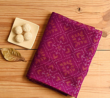 Vasant . वसंत ~ Woolen Patola Shawl ~ Purple Diamond Motif