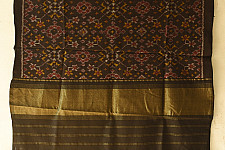 Vasant . वसंत ~ Woolen Patola Shawl ~ Black Traditional