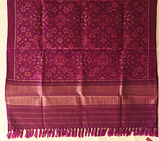 Vasant . वसंत ~ Woolen Patola Shawl ~ Purple Traditional