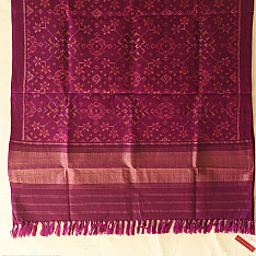 Vasant . वसंत ~ Woolen Patola Shawl ~ Purple Traditional
