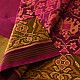 shop Handwoven Patola Silk Saree - Pink Elephant Motif