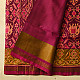 shop Handwoven Patola Silk Saree - Pink Elephant Motif