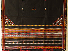 Winter's Call ❁ Kutchi Embroidered Mirror Work & Bhujodi Woven Woolen Black Shawl