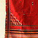 Kutchi Embroidered Mirror Work & Bhujodi Woven Woolen Shawl - Red