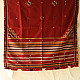 Kutchi Embroidered Mirror Work & Bhujodi Woven Woolen Shawl - Maroon