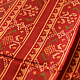shop Handwoven Patola Silk Saree - Dark Red