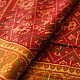 shop Handwoven Patola Silk Saree - Dark Red