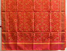 Rasika . रसिका ~ Patola Silk Dupatta ~ Orangish Brown 