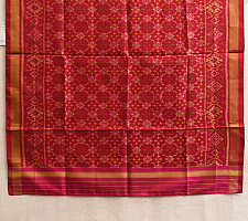 Rasika . रसिका ~ Patola Silk Dupatta ~ Maroon