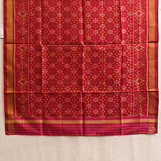 Rasika . रसिका ~ Patola Silk Dupatta ~ Maroon