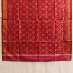 Rasika . रसिका ~ Patola Silk Dupatta ~ Maroon