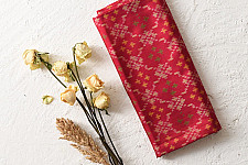 Rasika . रसिका ~ Patola Silk Dupatta ~ Maroon