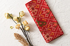 Rasika . रसिका ~ Patola Silk Dupatta ~ Parrot & Elephant Motif