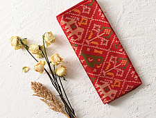 Rasika . रसिका ~ Patola Silk Dupatta ~ Parrot & Elephant Motif