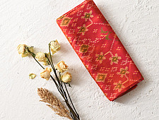 Rasika . रसिका ~ Patola Silk Dupatta ~ Orangish Brown 