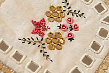 A pocket full of joy | Embroidered Potli Purse With Detachable Belt - Off White