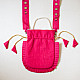 shop Embroidered Potli Purse With Detachable Belt  - Rani Pink
