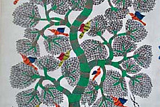 Nandan . नंदन ❁ Canvas Gond Painting (3x5 Feet) ❁ 14