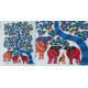 Shop online hand painted canvas gond painting