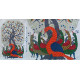 Shop online hand painted canvas gond painting