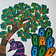 Hand Painted Gond Painting - Peacock 
