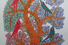 Nandan . नंदन ❁ Gond Painting (23" x 15") ❁ 20