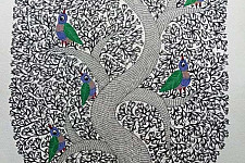 Nandan . नंदन ❁ Gond Painting (23" x 15") ❁ 26