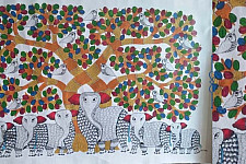 Nandan . नंदन ❁ Gond Painting (23" x 15") ❁ 19