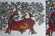 Nandan . नंदन ❁ Gond Painting (23" x 15") ❁ 22